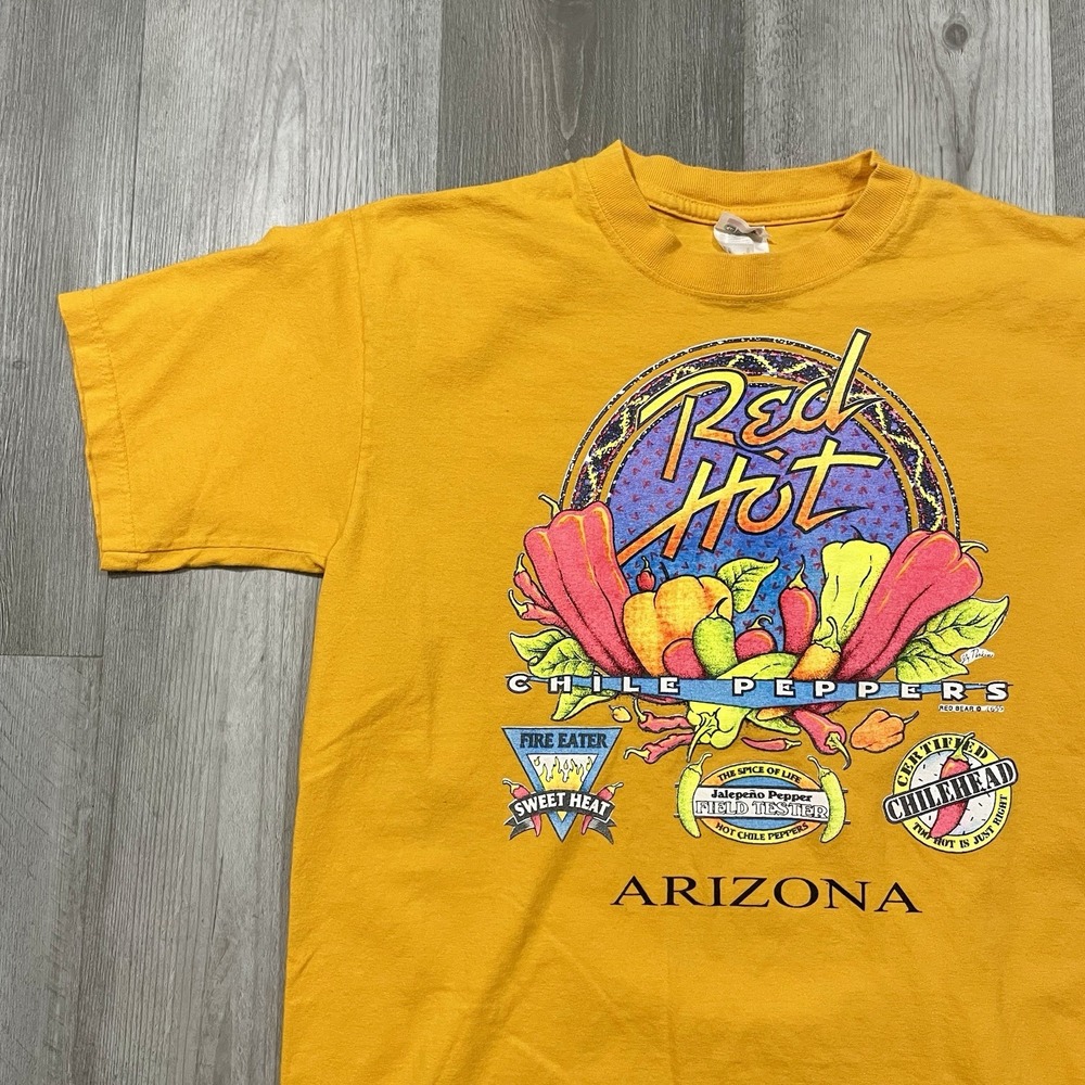 Vintage Red Hot Chile Peppers Arizona Desert Vegetable‎ Size Medium Food Tshirt